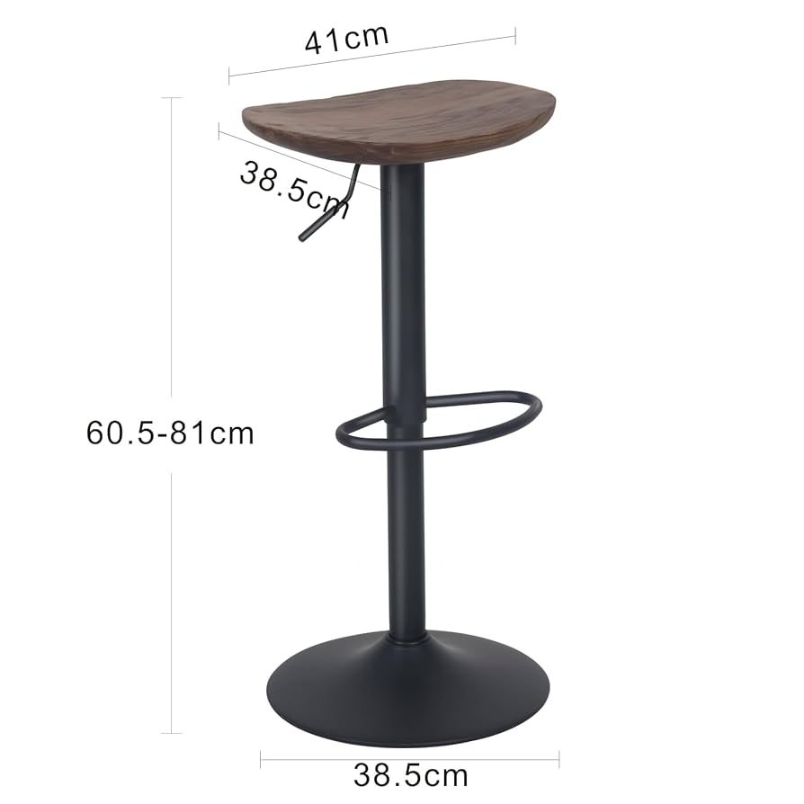 Amazon｜Baolande カウンターチェア 2脚セット 木製座面 昇降式